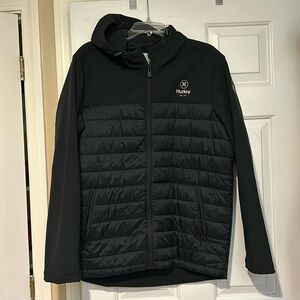 Hurley Men's black jacket sz L